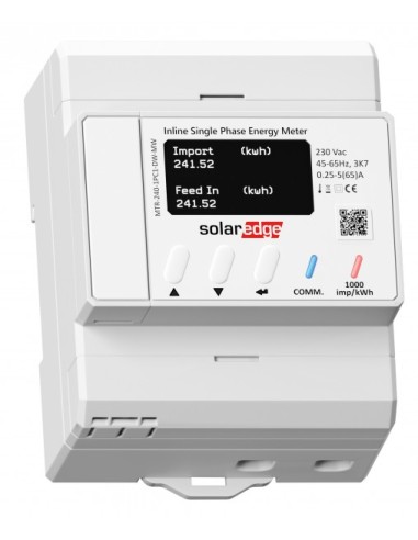 Componente de monitorización SOLAREDGE INLINE ENERGY METER MTR-240-1PC1-DW-MW